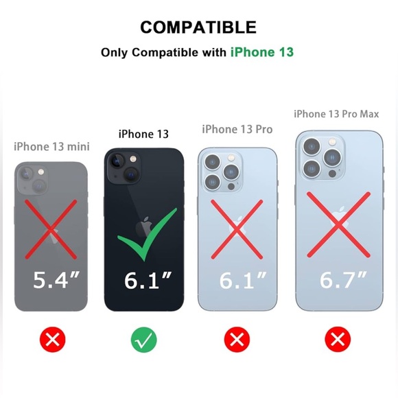 Magnetic Case Compatible with iPhone 13 Case Wood - Picture 4 of 4